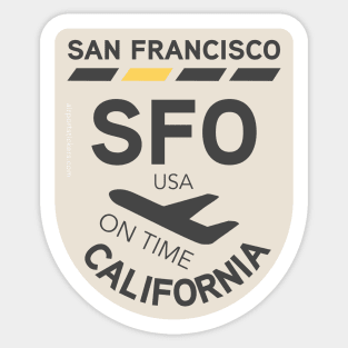 SFO airport Sticker